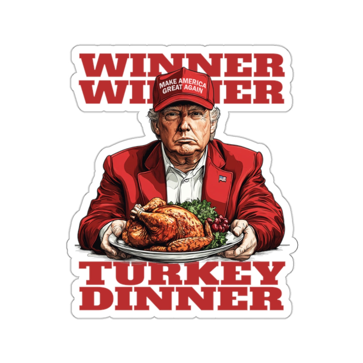 Trump Winner Winner Sticker